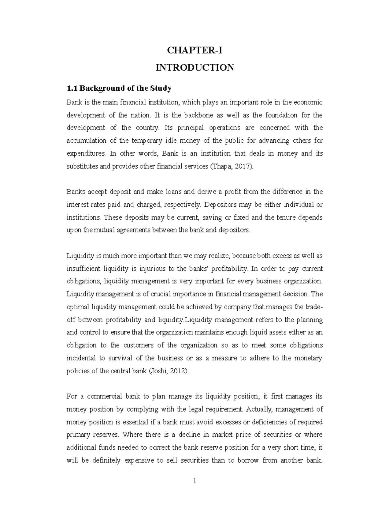 3. 12345 - Notes - CHAPTER-I INTRODUCTION 1 Background of the Study ...