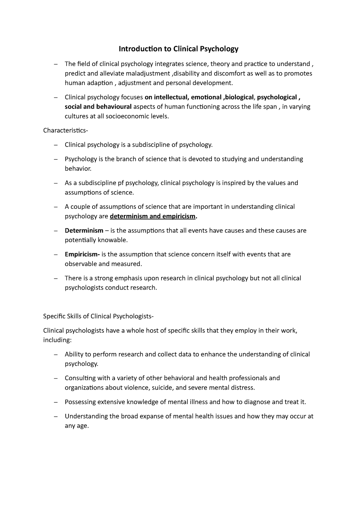 clinical psychology topics for dissertation