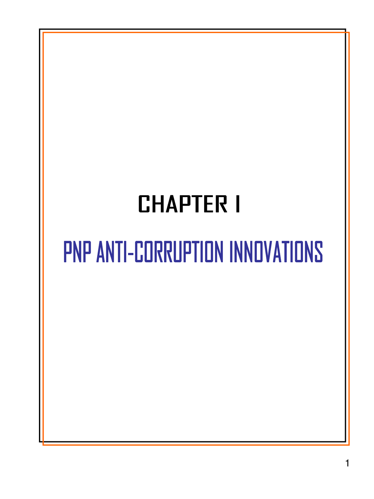 Anti Corruption - Section 1 – PNP Anti-Corruption Plan Considering The ...