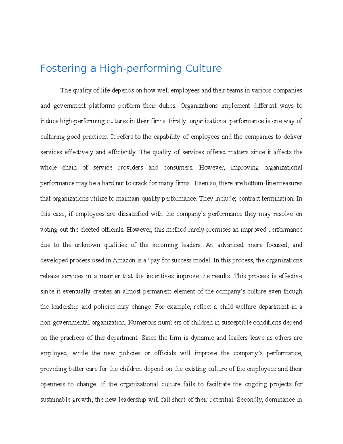 Building-a-high-performance-culture-1 - Fostering a High-performing ...
