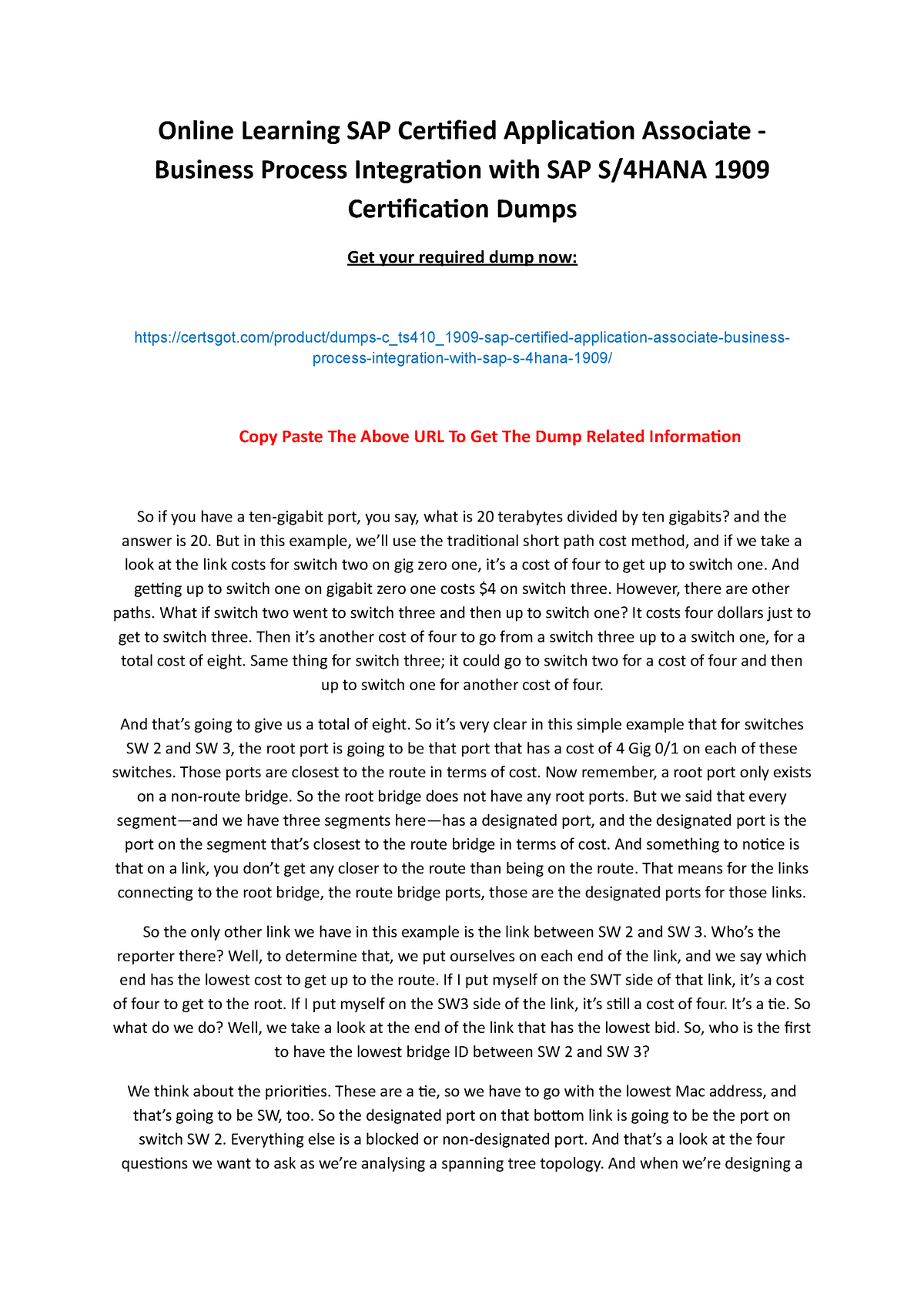 C-TS410-1909 Visual Cert Exam