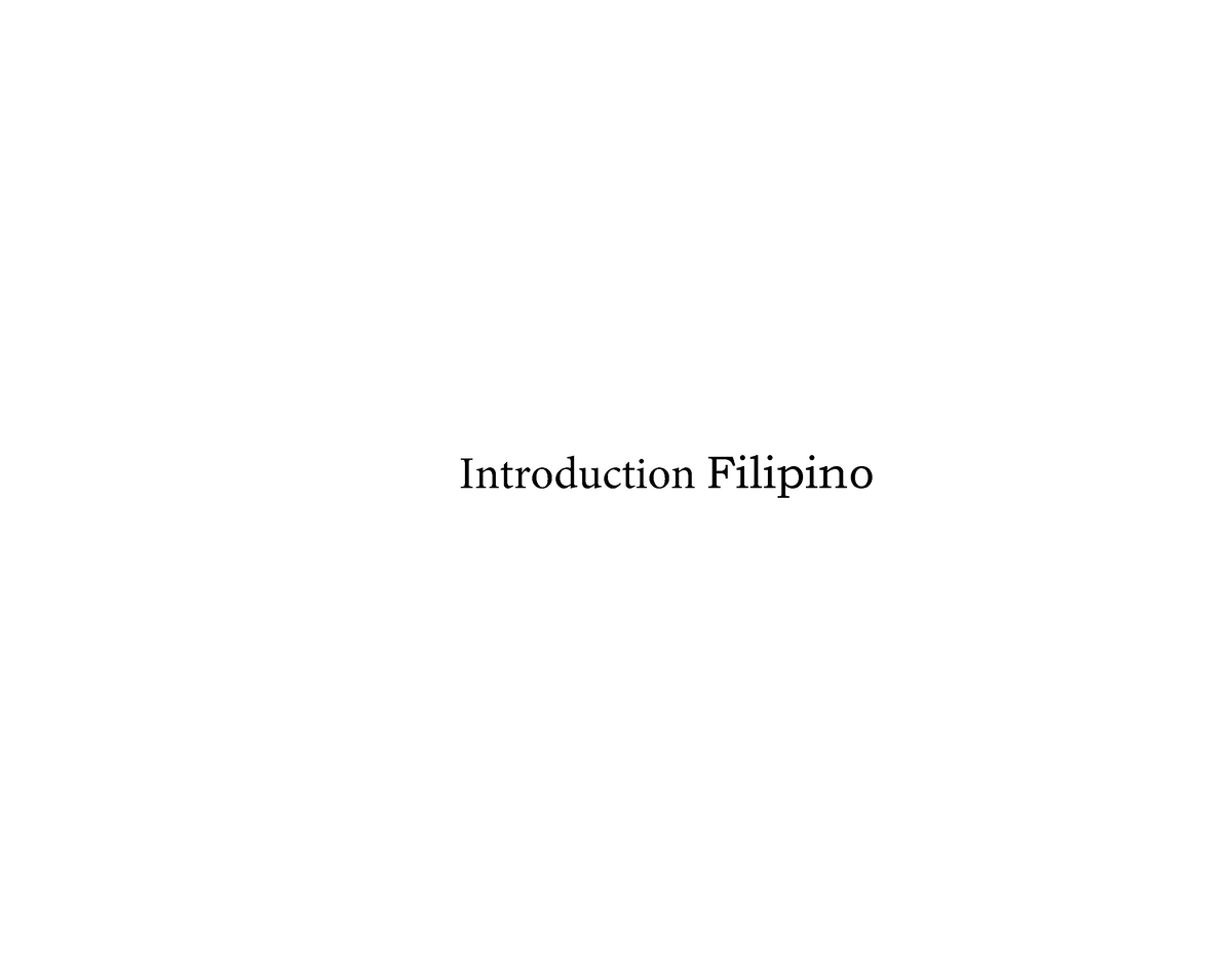 introduction for presentation filipino