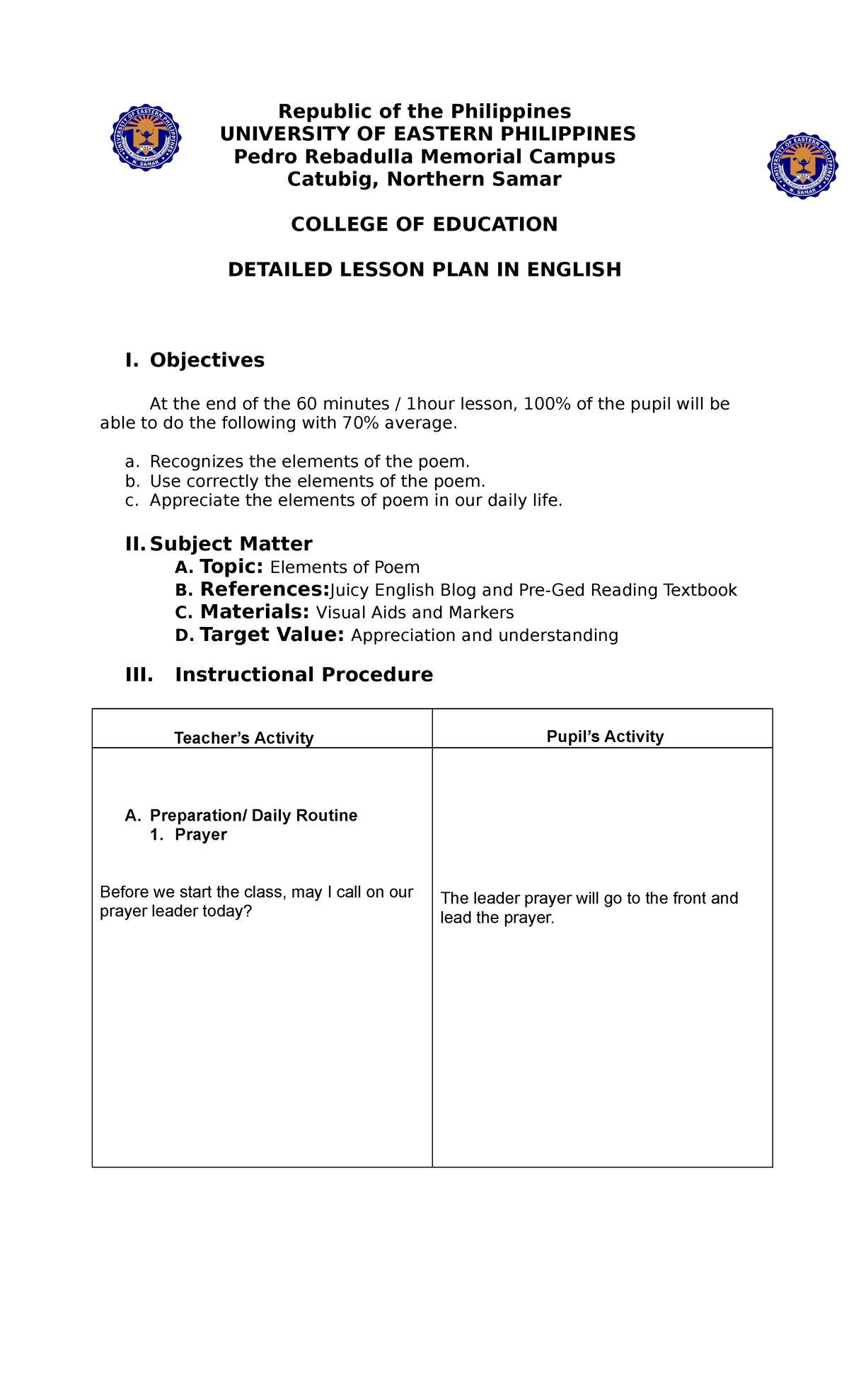 LIT Final Revision - Republic of the Philippines UNIVERSITY OF EASTERN ...