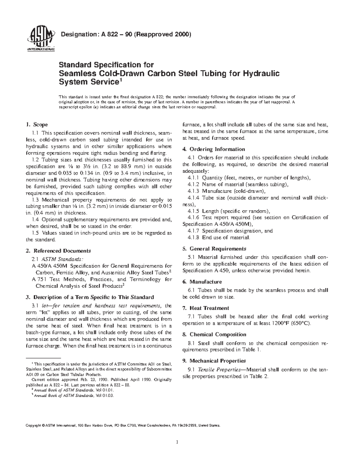 a-822-astm-a-822-designation-a-822-90-reapproved-2000-standard