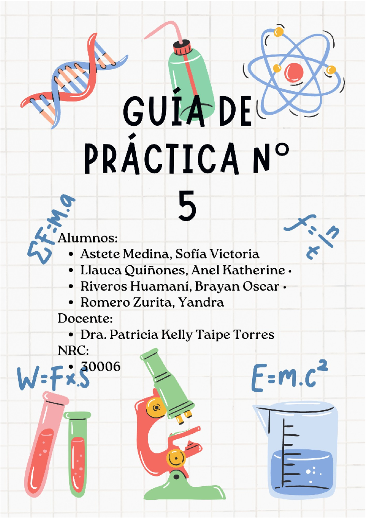 Desarrollo DE LA Práctica N5 - Fisica I - DESARROLLO DE LA PRÁCTICA N ...