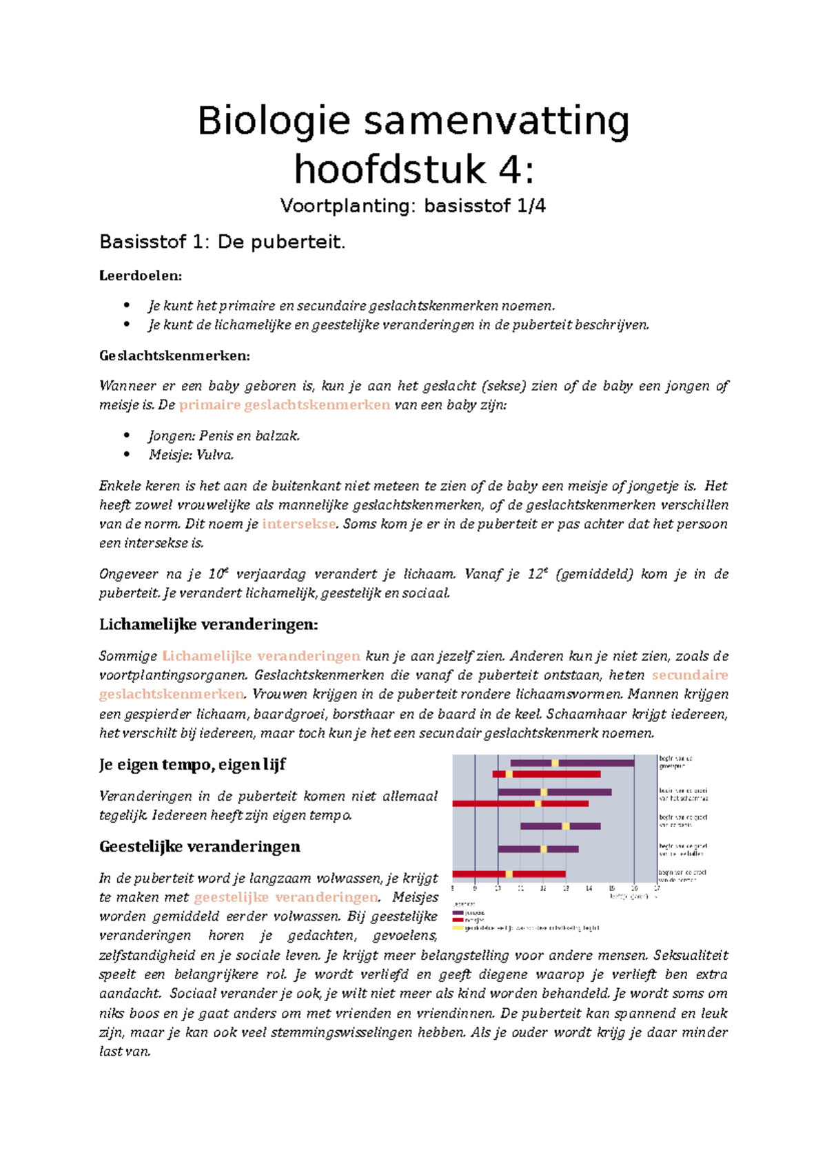 Samenvatting Biologie Hoofdstuk 4 - Biologie Samenvatting Hoofdstuk 4 ...