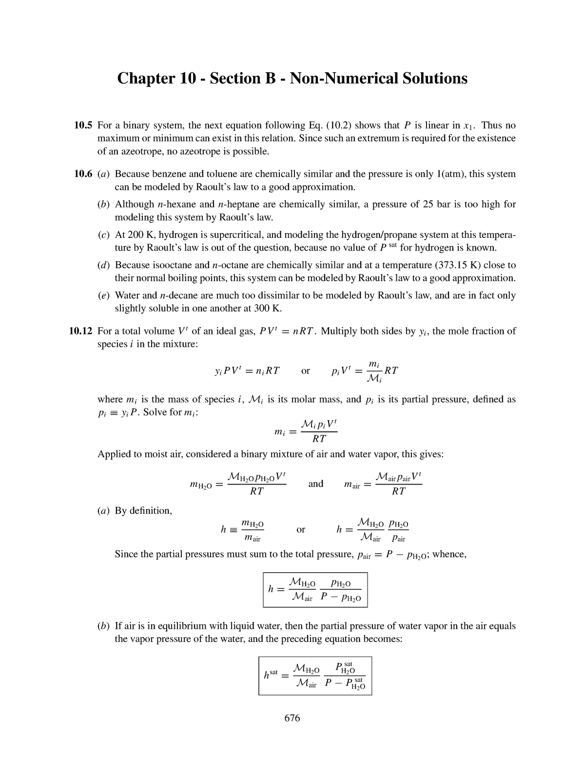 Chapter 10 B - ... - Chapter 10 - Section B - Non-Numerical Solutions ...