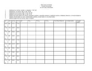 ABG Worksheet Answers - Practice interpreting ABGs and check your work ...