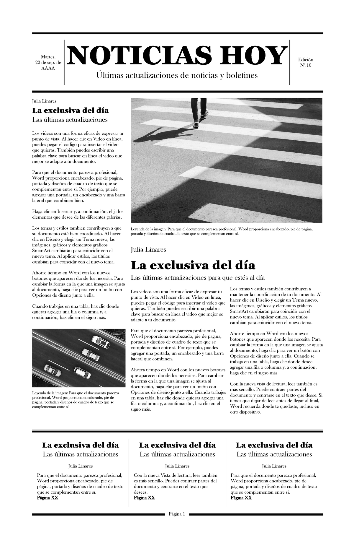 Ejemplo De Periodico - Apuntes - Martes, 20 De Sep. De AAAA NOTICIAS ...