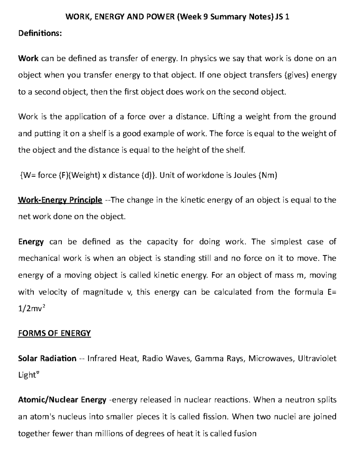 work-energy-and-power-summary-notes-for-js1-week-9-work-energy-and