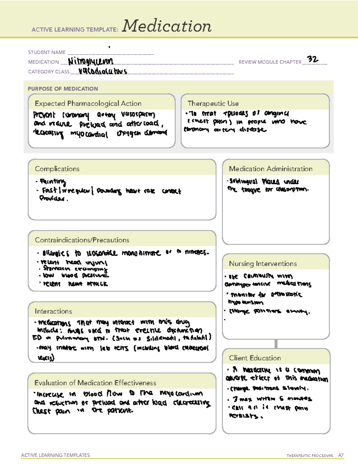 Active Learning Template Medication - ACTIVE LEARNING TEMPLATES ...