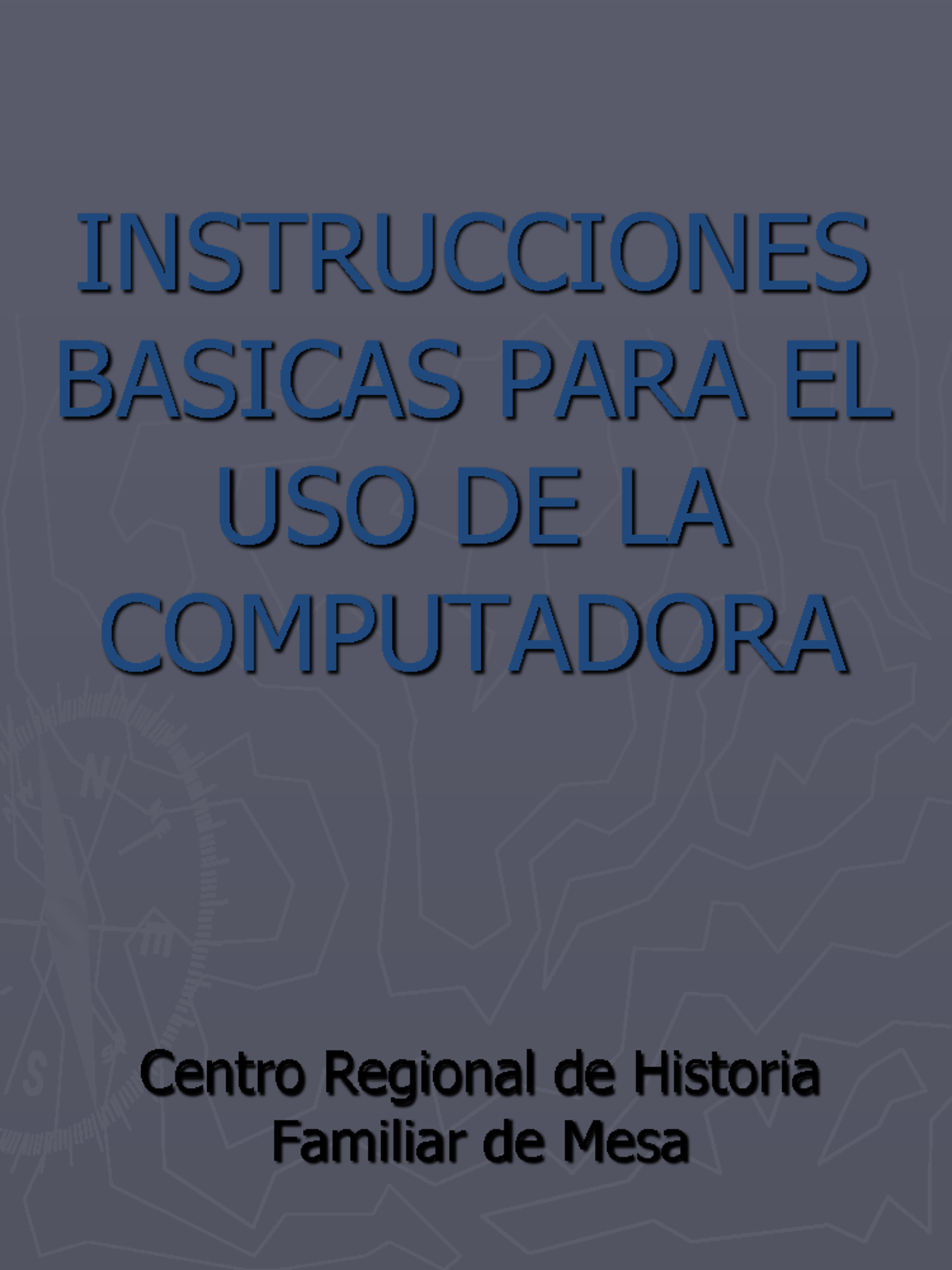 Instrucciones Basicas Para El Uso De La Computadora - INSTRUCCIONES ...