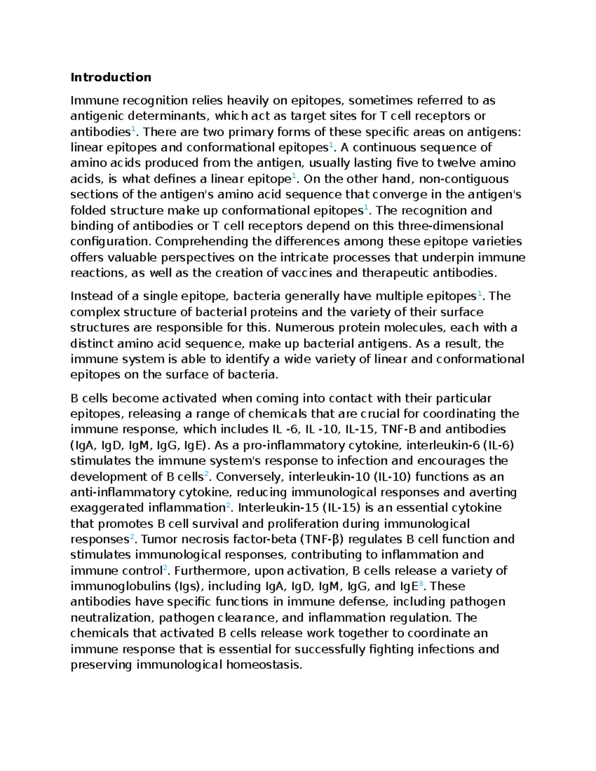 Mice Experiment: Immune Response to Bacteria A and B - Introduction ...