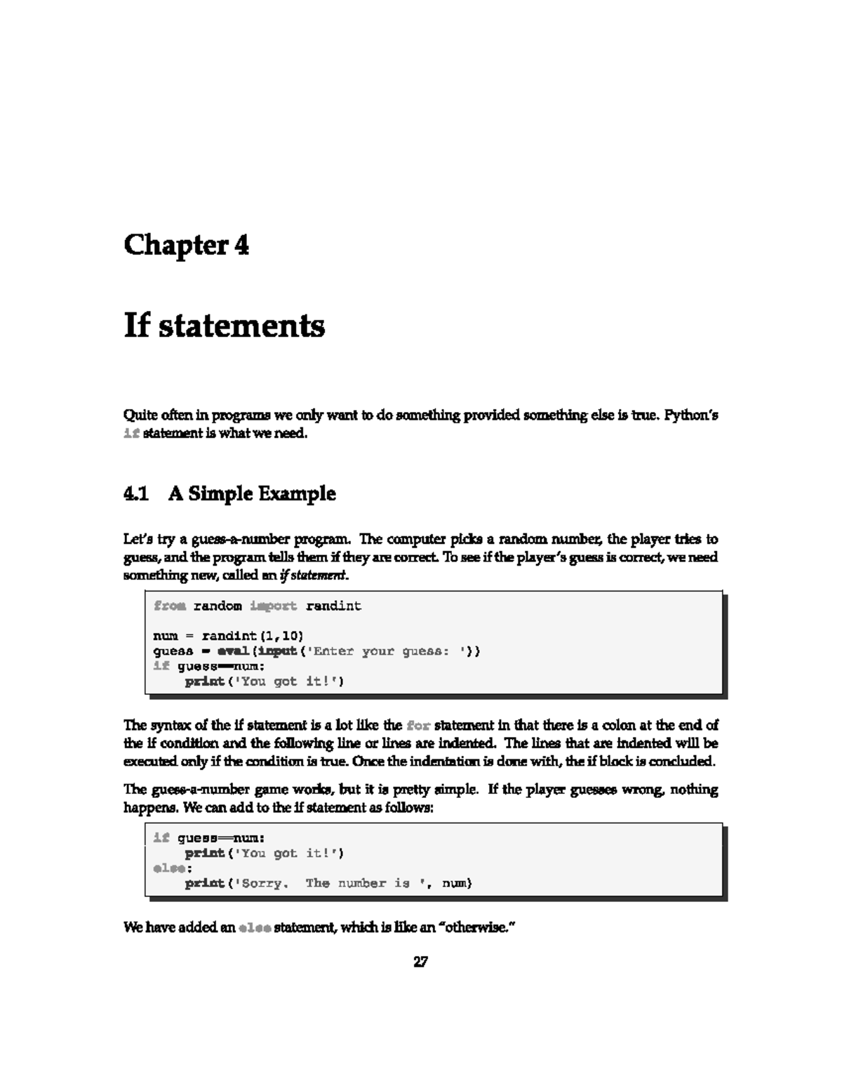 Introduction to Python Part B ch4+5 - Introduction to Computing - Studocu