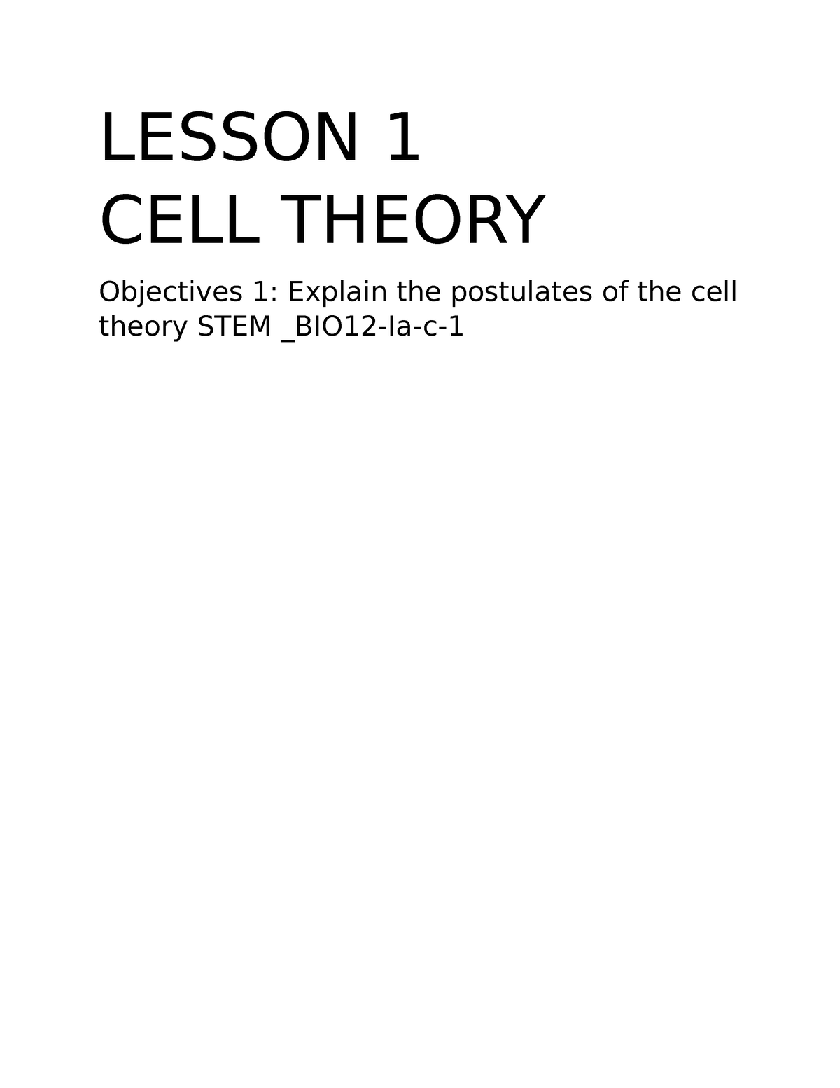 stem-biology-1-notes-lesson-1-cell-theory-objectives-1-explain-the