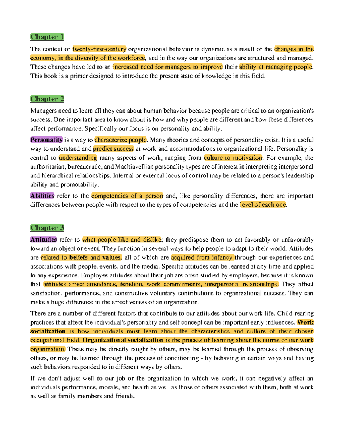 Midterm OB - Organizational behaviour lecture notes - Chapter 1 The ...