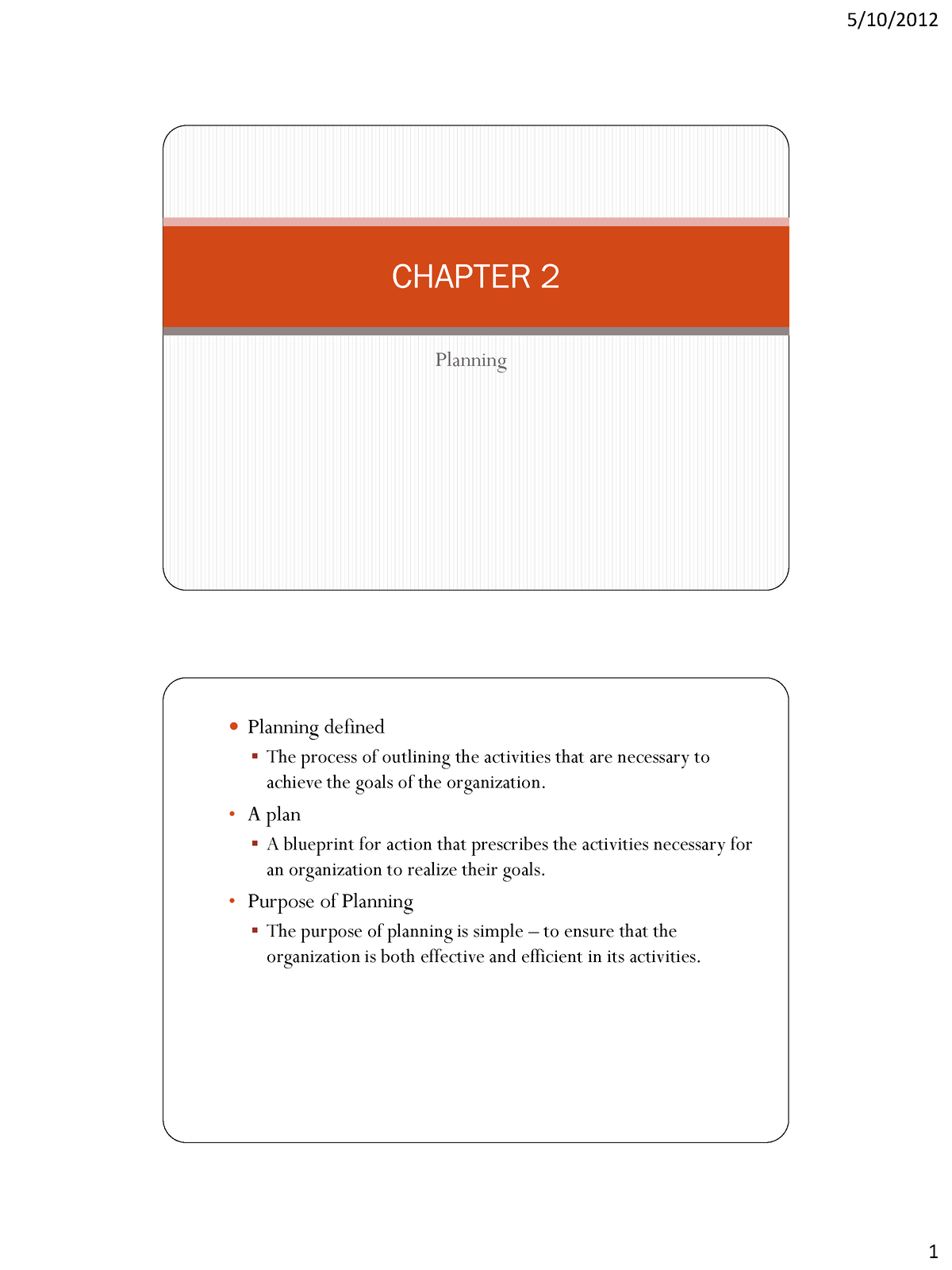 Chapter 2 Mgt162 1 - Kodyshhsjahzj Xnxjjsjsjsbbw - Planning CHAPTER 2 ...