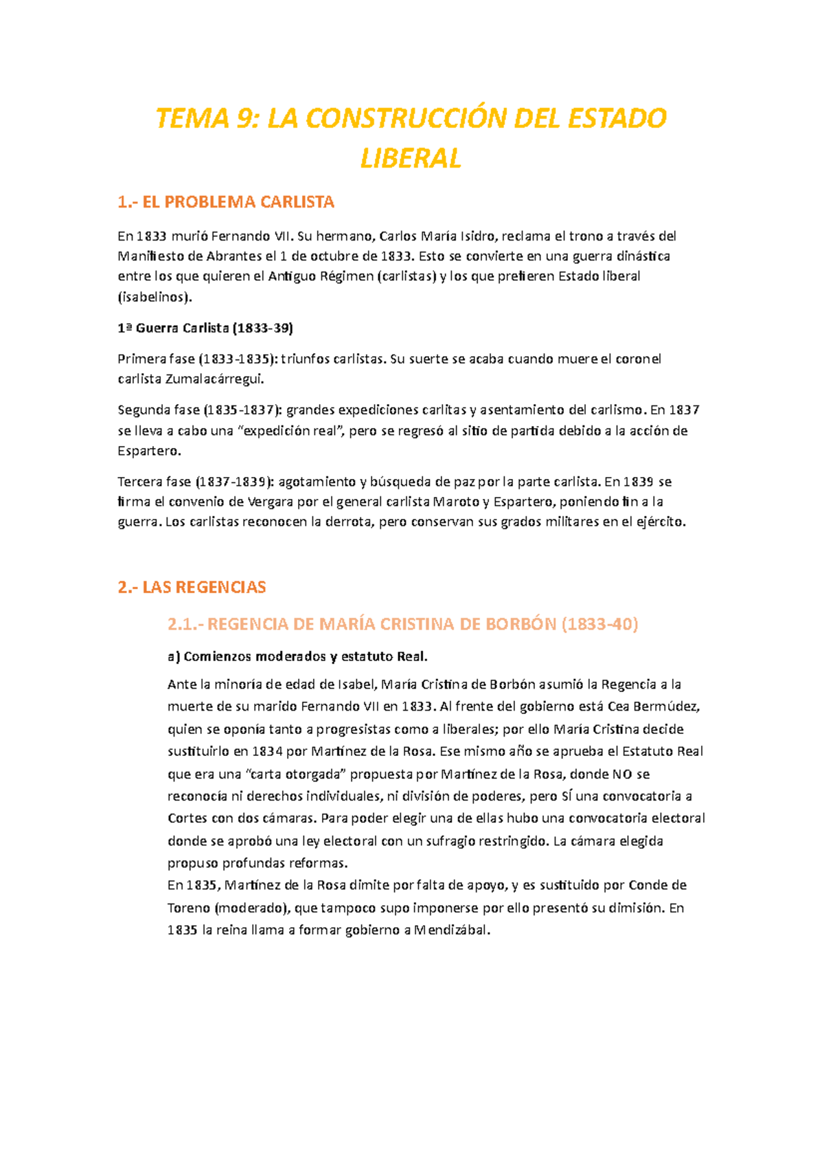 TEMA 11 LA Construcción DEL Estado Liberal - TEMA 9: LA CONSTRUCCIÓN ...