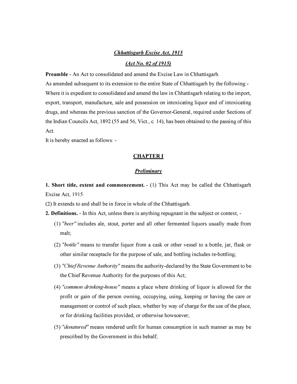 indian-evidence-act-chhattisgarh-excise-act-1915-act-no-02-of-1915