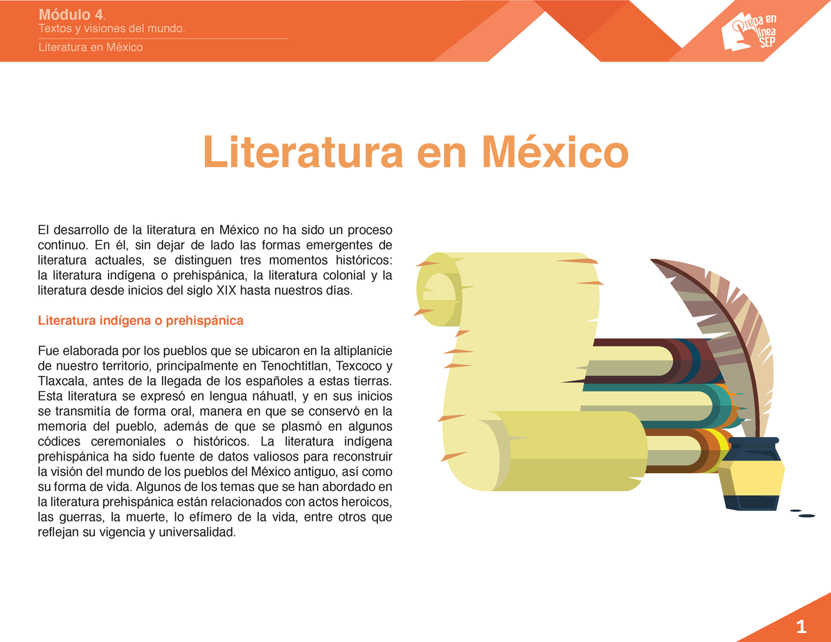 M04 S2 Literatura AUD PDF - Módulo 4. Textos Y Visiones Del Mundo ...