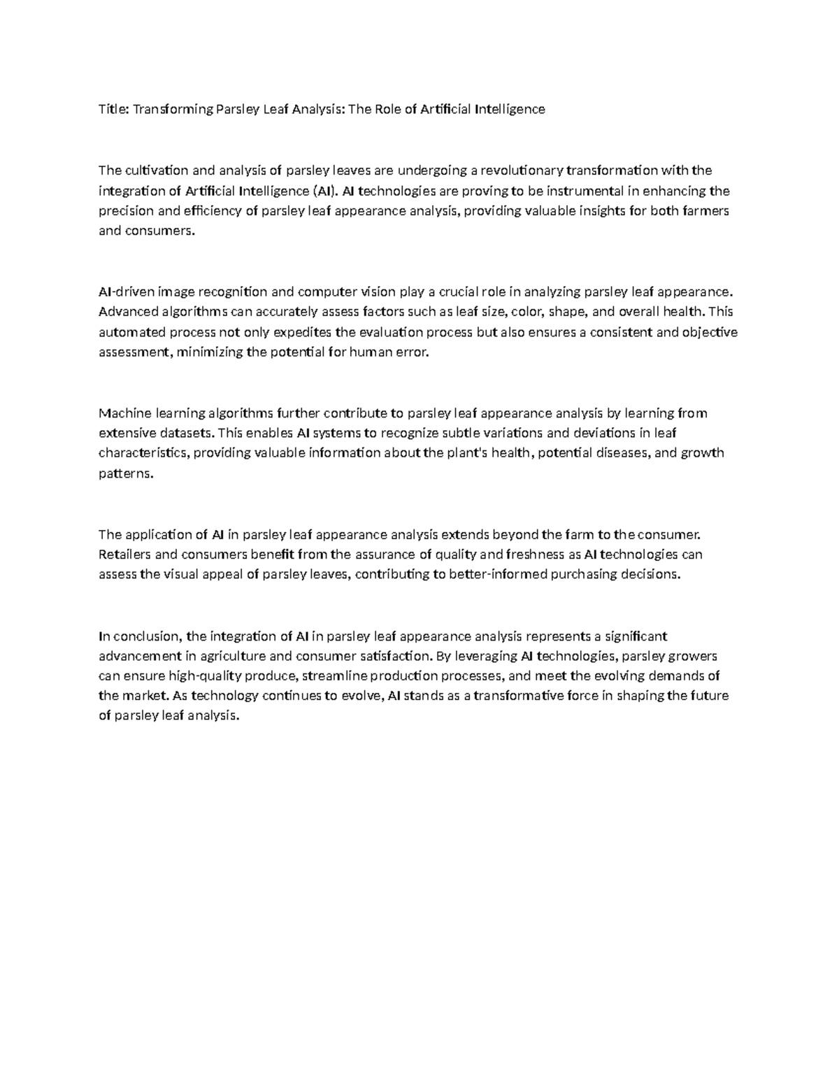 Title 25 - Artificial Intelligence (AI) has emerged as a transformative ...