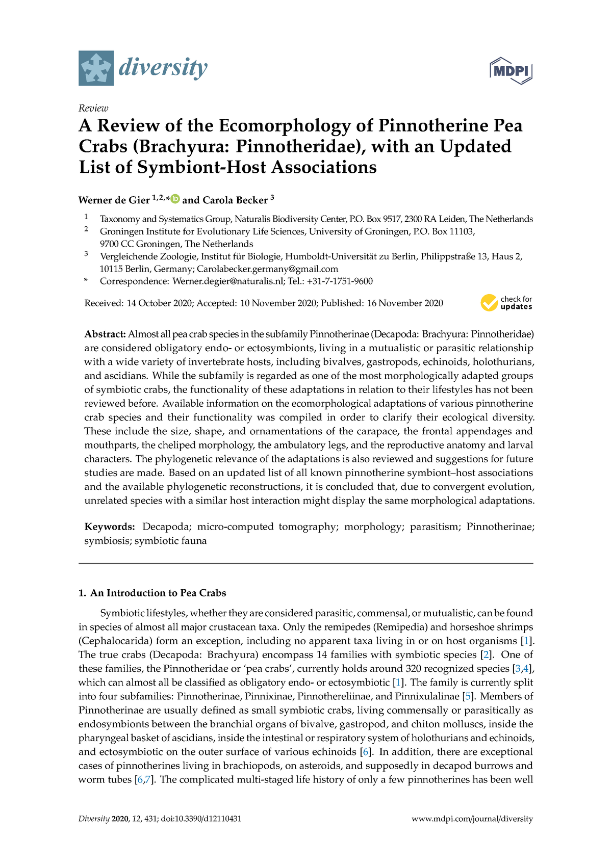 Jurnal Pendidikan Biologi, Biologi Dasar 2020 - Diversity Review A ...