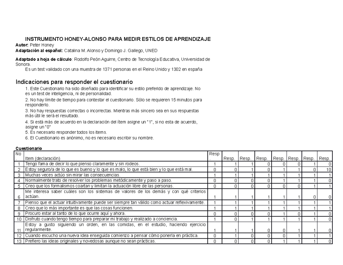 Actividadn 1 52610 eb15723 d5e - INSTRUMENTO HONEY-ALONSO PARA MEDIR