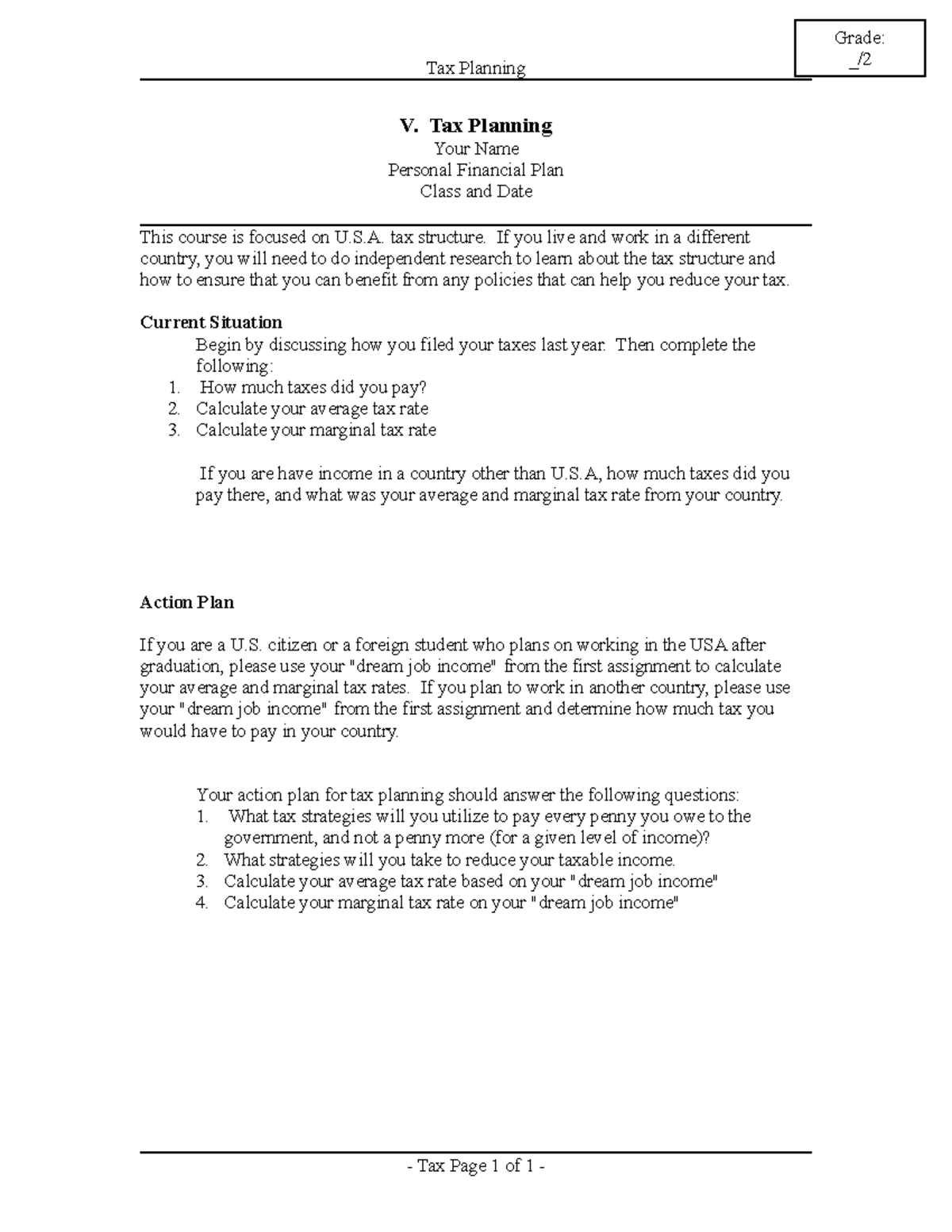 5-tax-planning-template-tax-planning-v-tax-planning-your-name