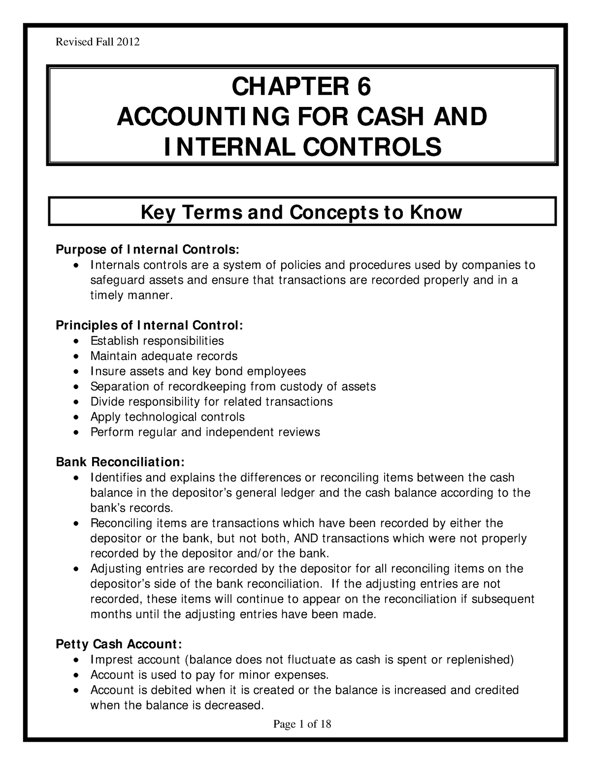 ACC101-Chapter 6new - For Basic Accounting Course - CHAPTER 6 ACCOUNTI ...