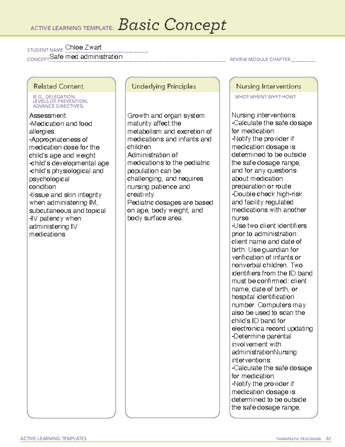 Peds active learning template 1 - ACTIVE LEARNING TEMPLATES THERAPEUTIC ...