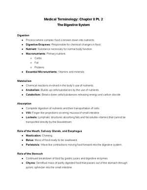 Medical Terminology Ch 1 - Medical Terminology: Chapter 1 An ...