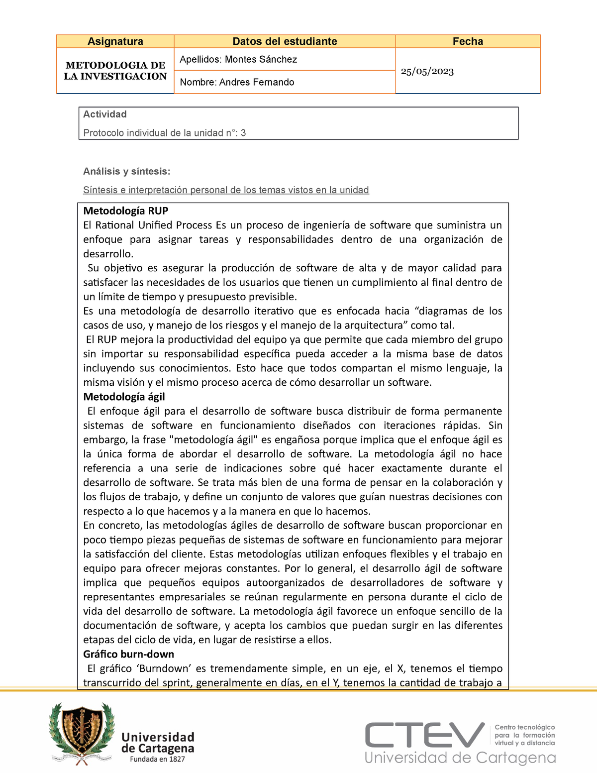 Protocolo Individual Metodologia DE LA Investigacion U3 - METODOLOGIA ...