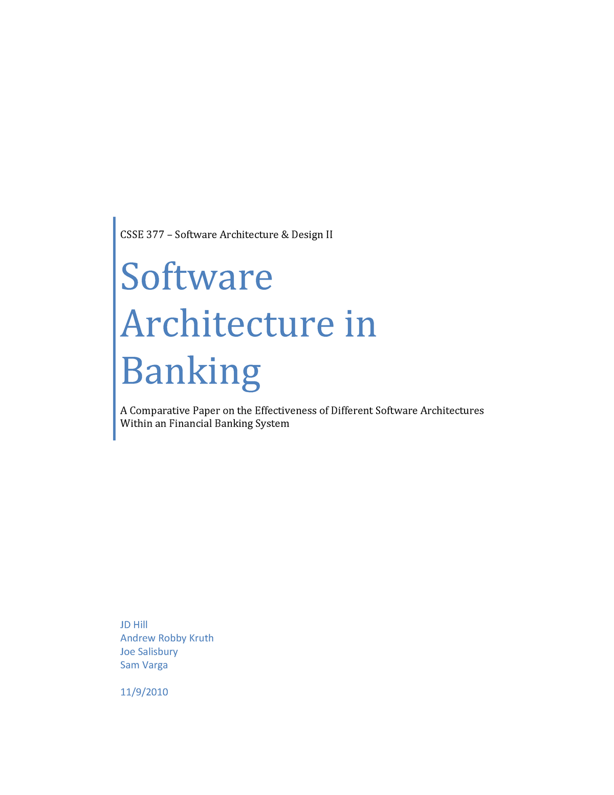 case study on banking system in software engineering