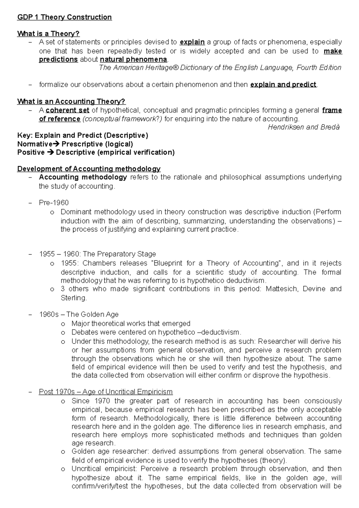 ATP Study Notes - Summary Accounting Thought and Practice - GDP 1 ...