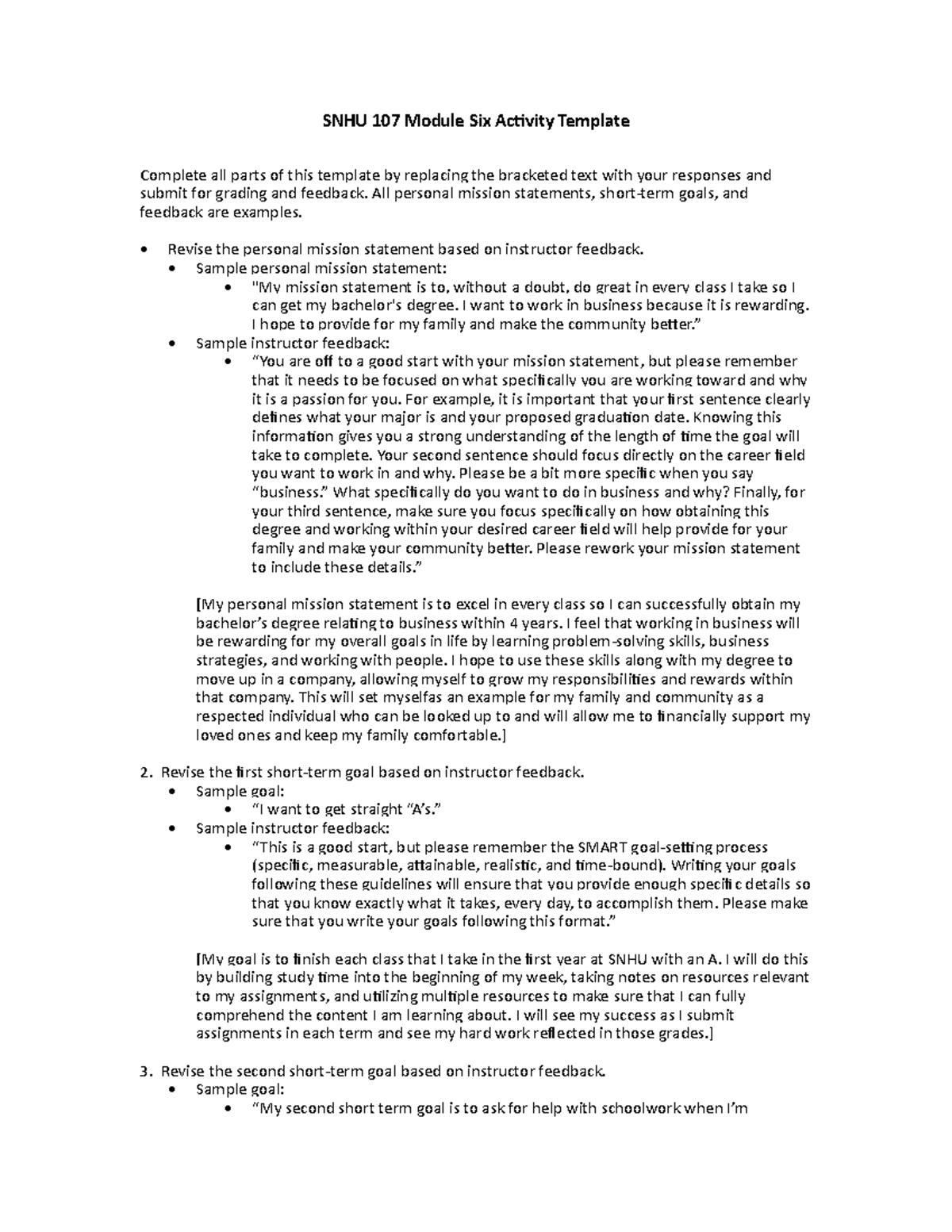 SNHU 107 Module Six Activity On Itt - SNHU 107 Module Six Activity ...