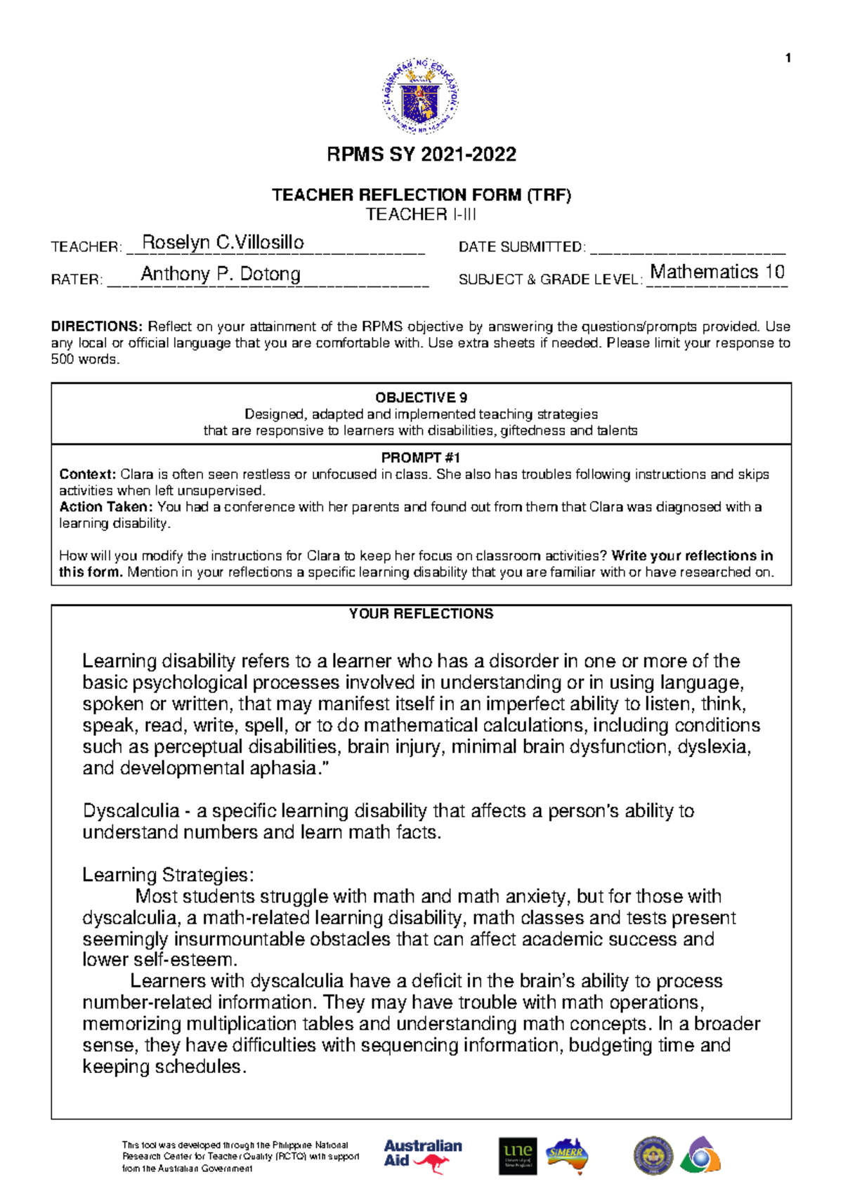 TRF-Teacher-1-3 rose - So interesting topic - This tool was developed ...