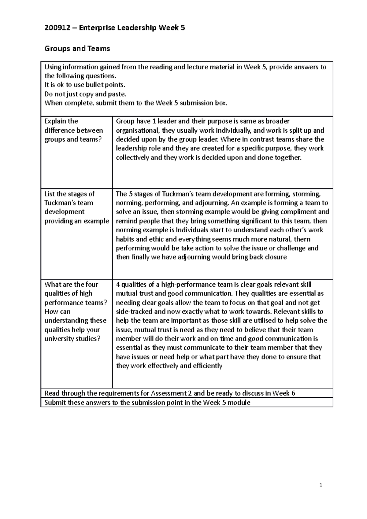 2009 12 Week 5 - question question question question question question ...