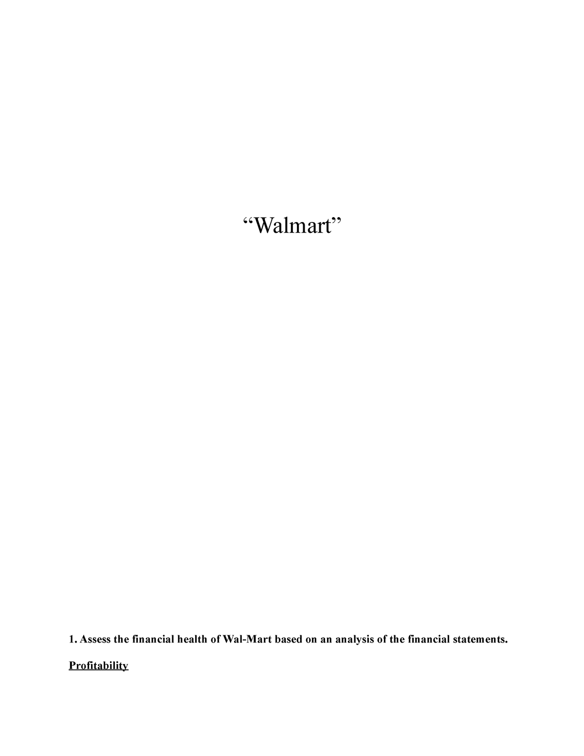 walmart thesis index