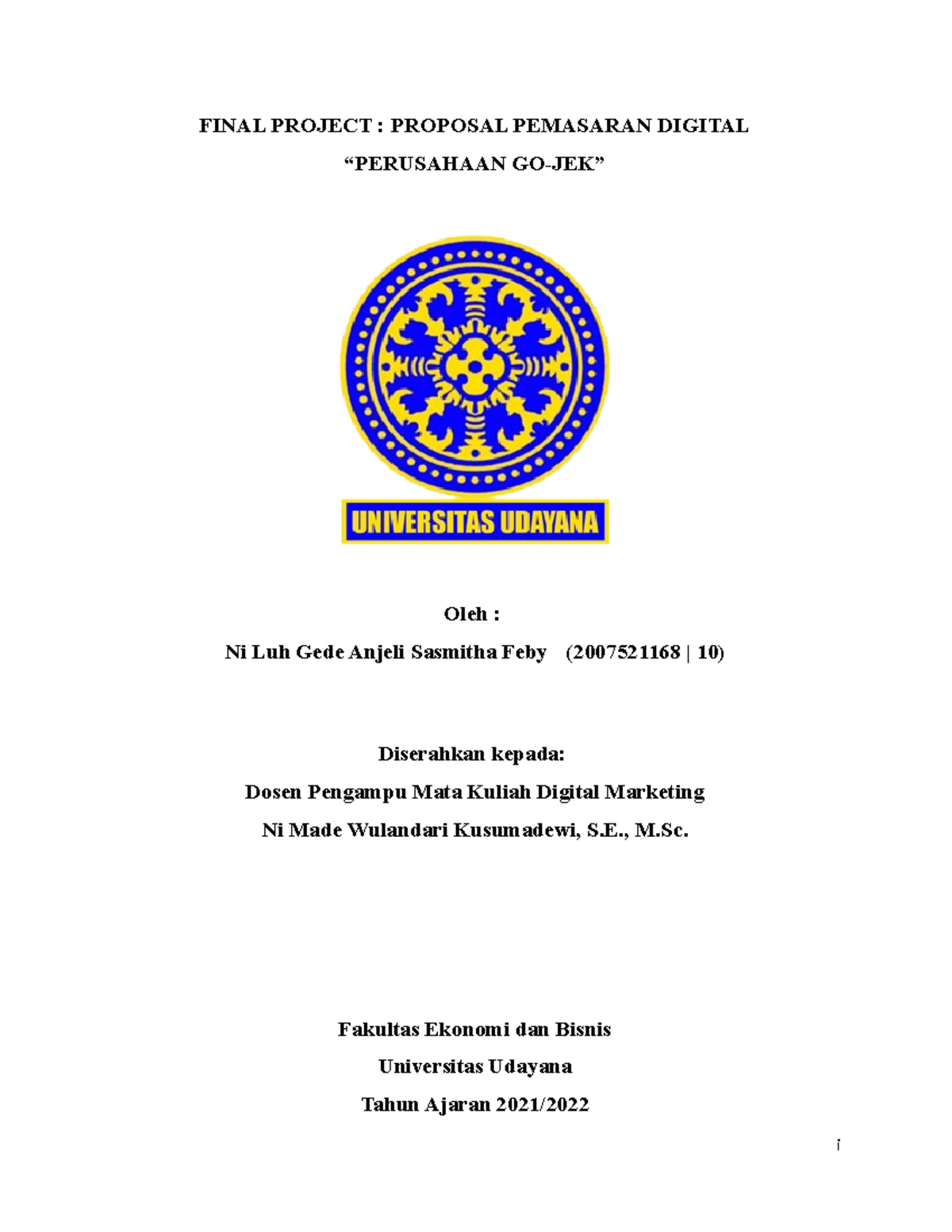 Proposal Digital Marketing untuk Meningkatkan Penjualan Produk Kopi "Aroma Nusantara"