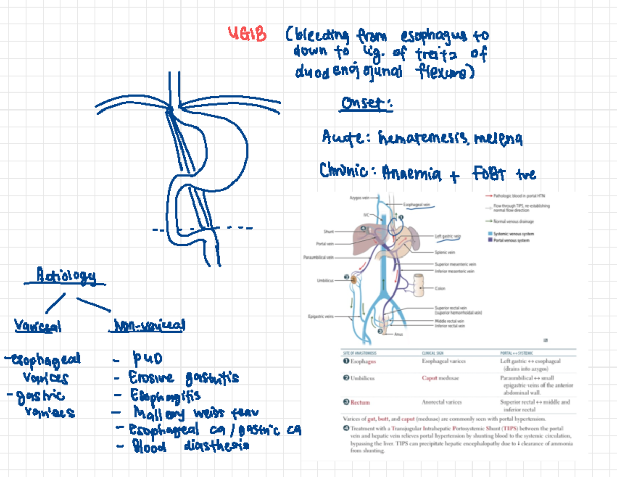 UGIB - Short and comprehensive notes on upper gastrointestinal bleeding ...