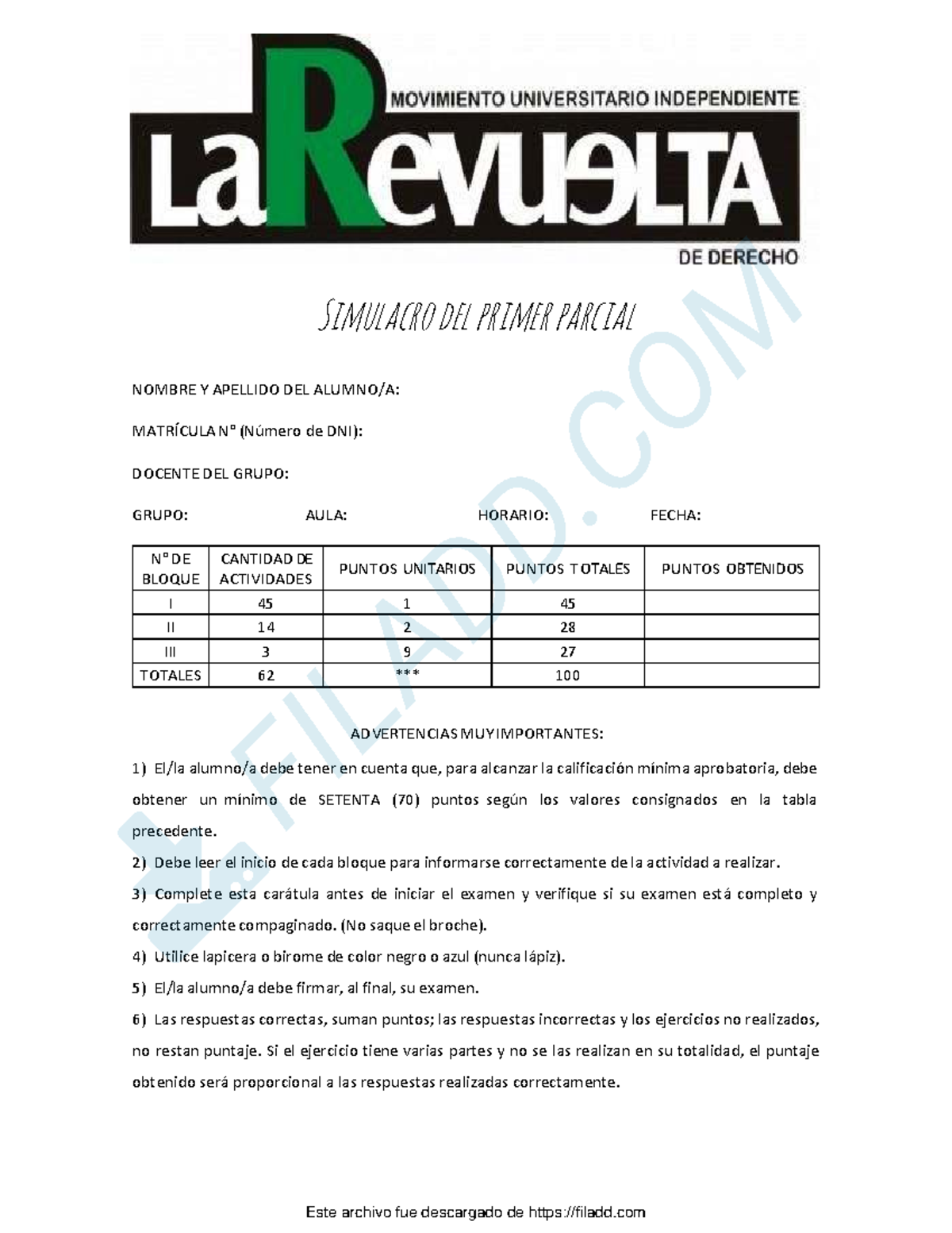 Modelo De 1 Parcial N 4 Con Respuestas - Simulacro Del Primer Parcial ...