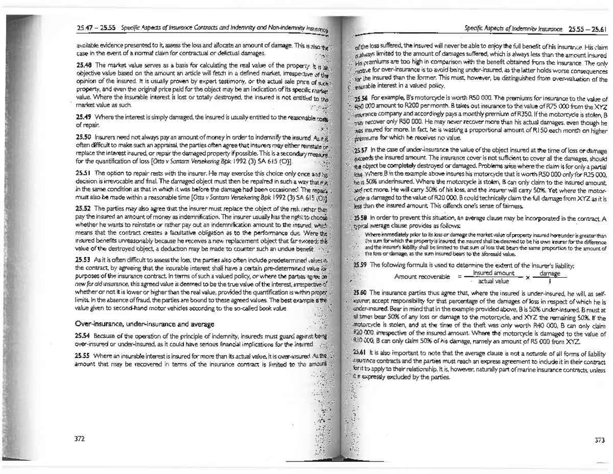 Additional Notes - Insurance - Studocu