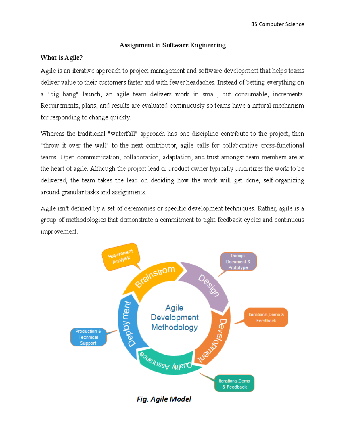 What is Agile - Lecture notes 1 - BS in Computer Science - Studocu