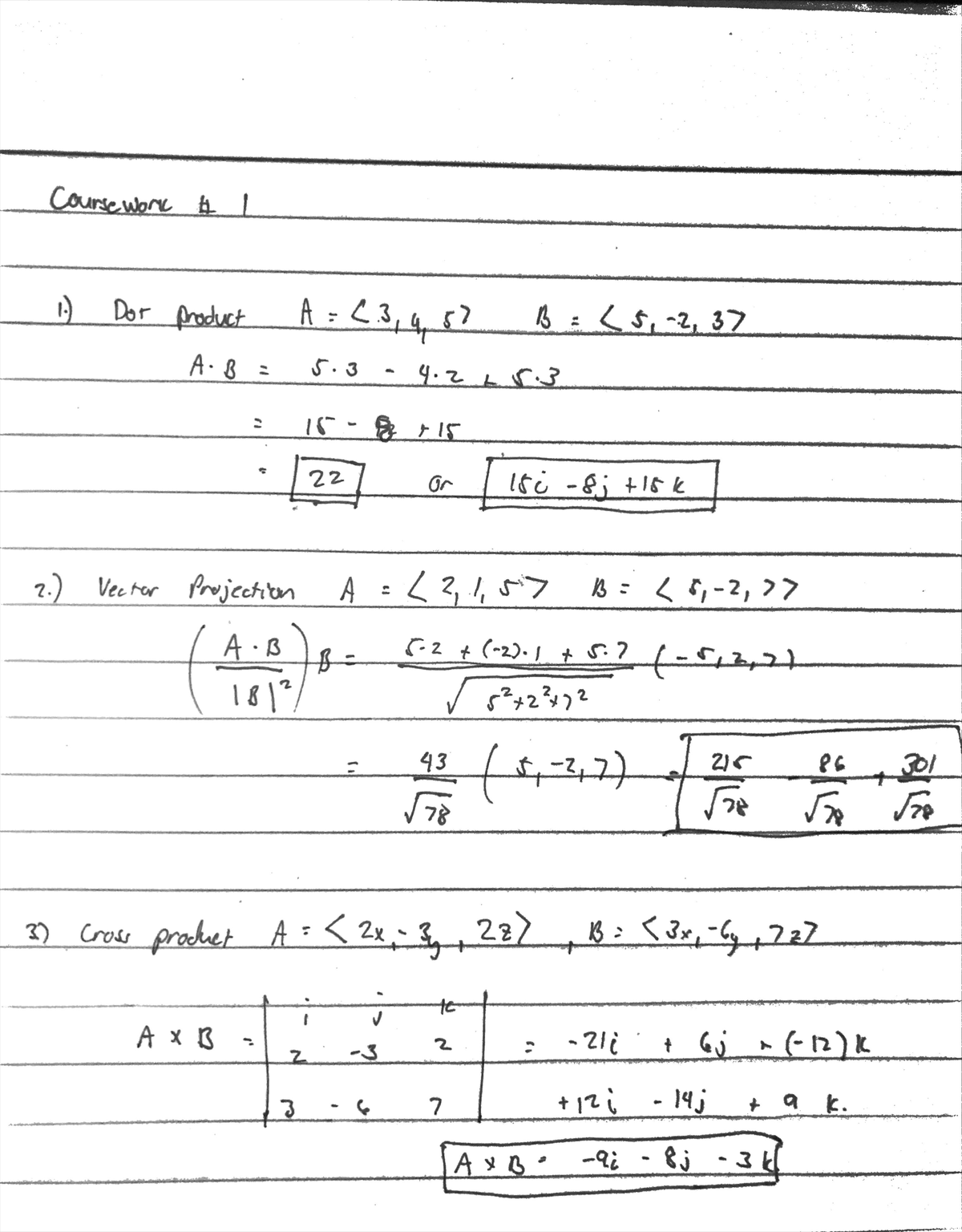 industrial engineering coursework