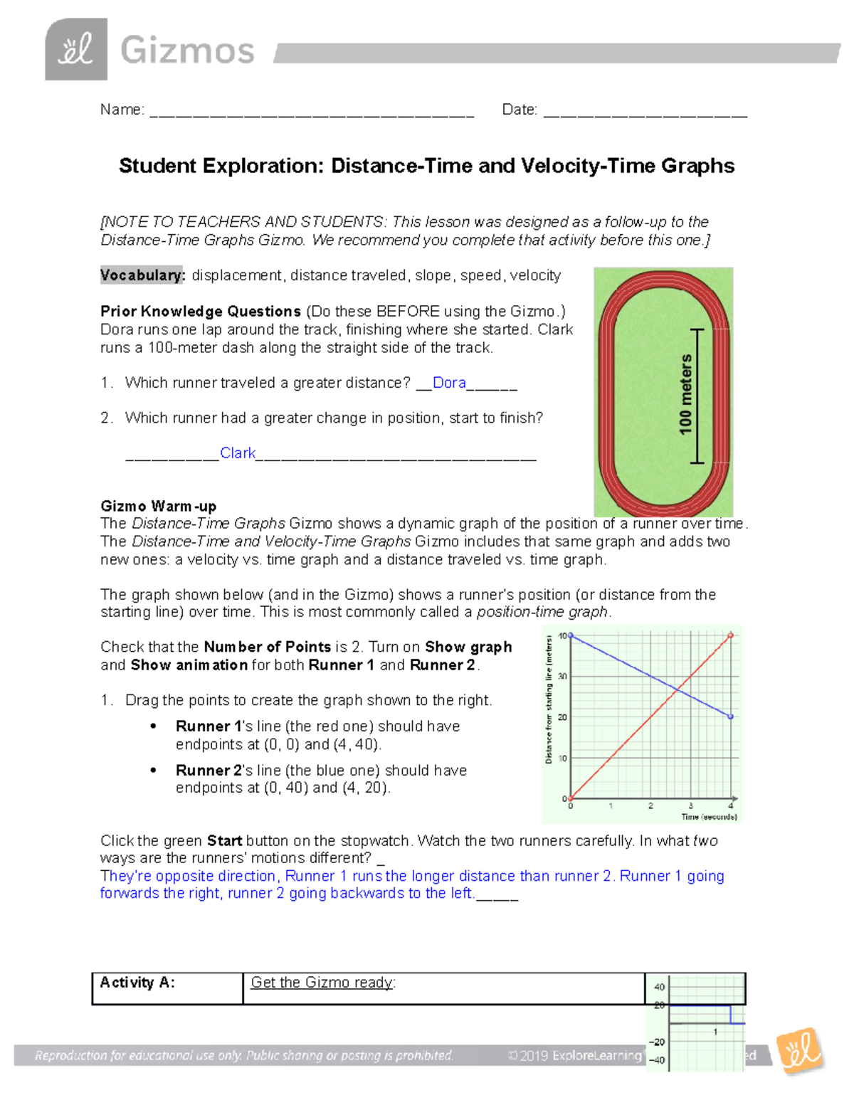 distance-and-velocity-time-graphs-gizmo-student-exploration-sheet