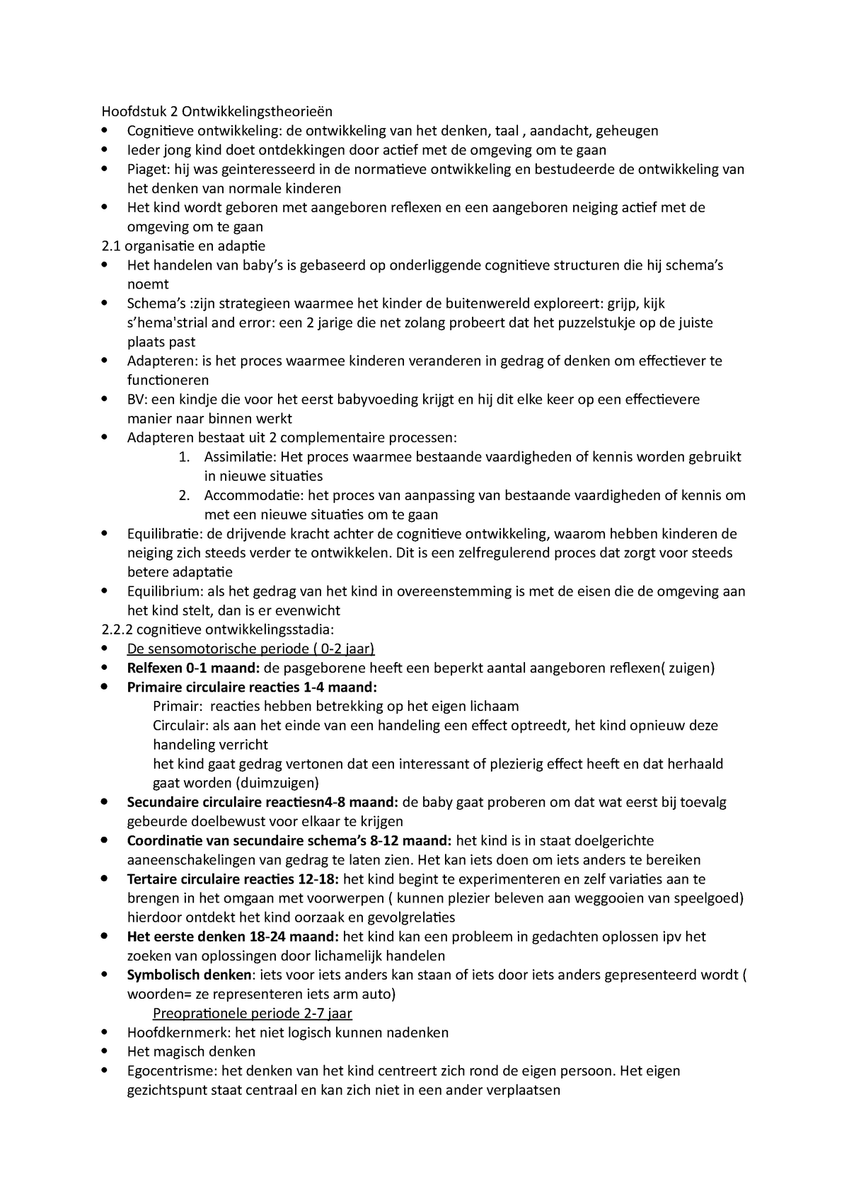 ontwikkelingspsychologie-samenvatting-2-3-4-5-8-9-hoofdstuk-2