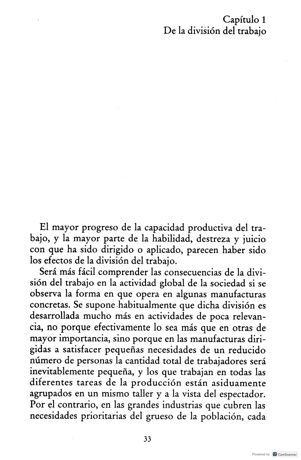 Smith, Adam - La riqueza de las naciones - Capítulo 1 De la división ...