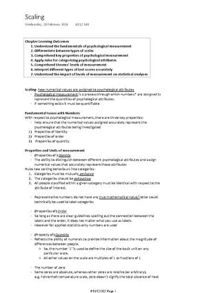 Psychometrics & the Importance of Psychological Measurement - Chapter ...
