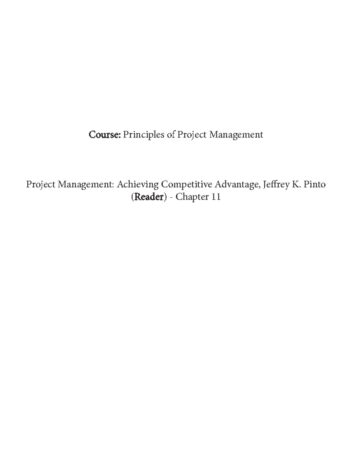 Material 002 PPM Chapter 11 - Project planning management - Studocu