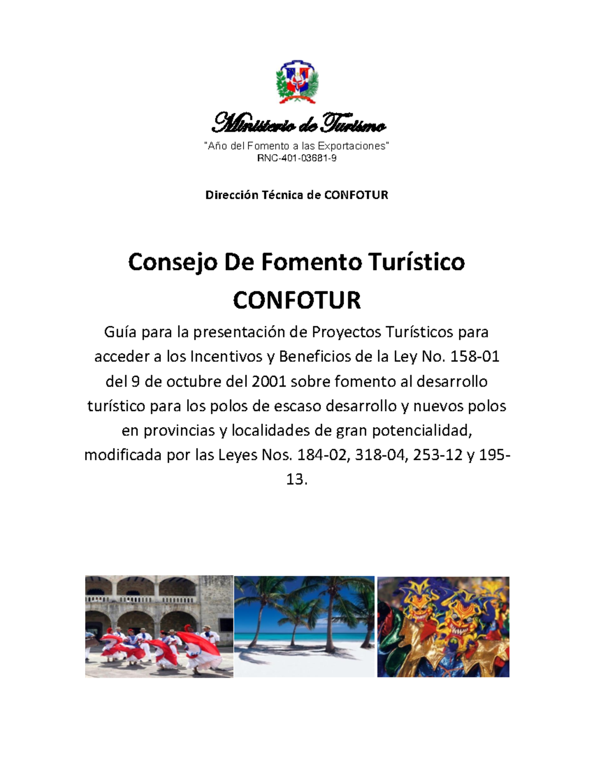 GUIA DE Confotur-PDF 2023 - Ministerio de Turismo “Año del Fomento a ...